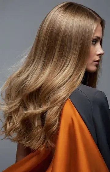 Echthaarperücke Golden Ivy seitlich