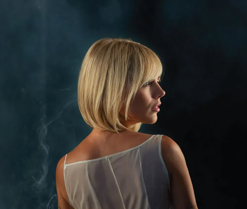 Echthaarperücke Yvonne von hinten