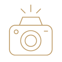 Icon von einer Kamera, die Fotos macht